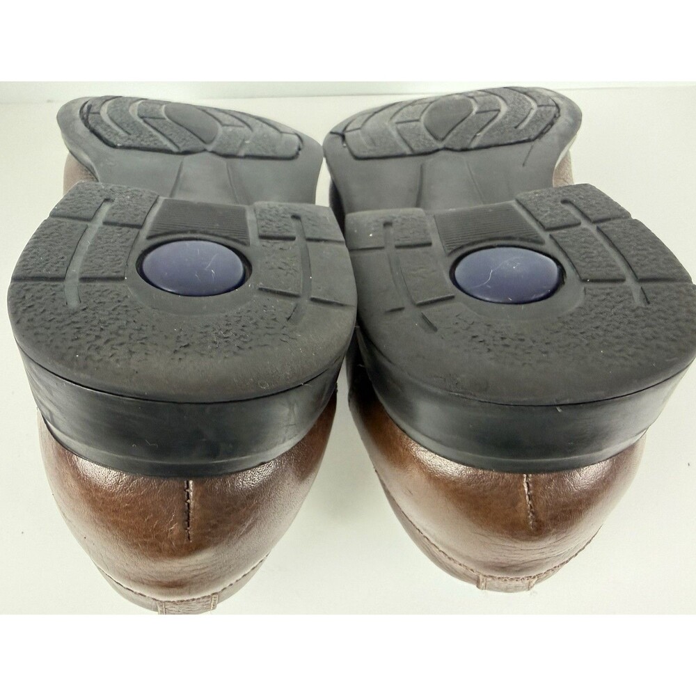 Studio Belvedere Bay Bridge Pebbled Leather Oxford Dress Shoes, Brown, 10.5 EEE - Picture 12 of 16